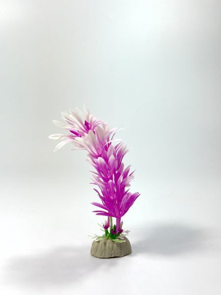 Sunny Pets Sztuczna roślina akwariowa biało-fioletowa 12cm