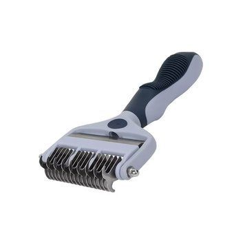 Щітка TM Sunny Pets для тварин для підшерстя з подвійним ножем коротка рідка 94920.01 фото
