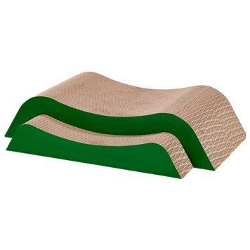 Кігтеточка Sunny Pets для котів подвійна хвиляста 55х12cm SPSR0027 фото