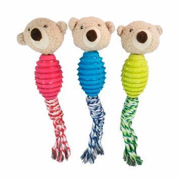 Іграшка ТМ Sunny Pets для собак ведмідь з овальним м'ячем та мотузкою 37х9,5 SPD-0284 фото