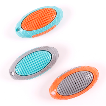 Іграшка ТМ Sunny Pets для собак оливка двокольорова з пискавкою 15,5х9 см SPD-0017 фото