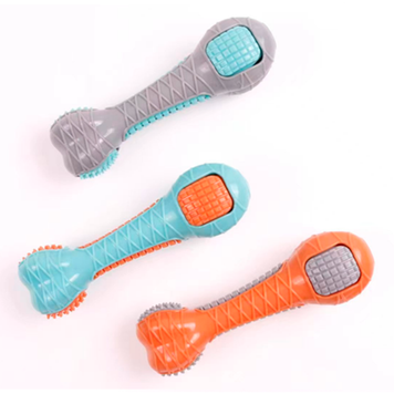 Іграшка ТМ Sunny Pets для собак кістка в ромби двокольорова з пискавкою 18 см SPD-0018 фото