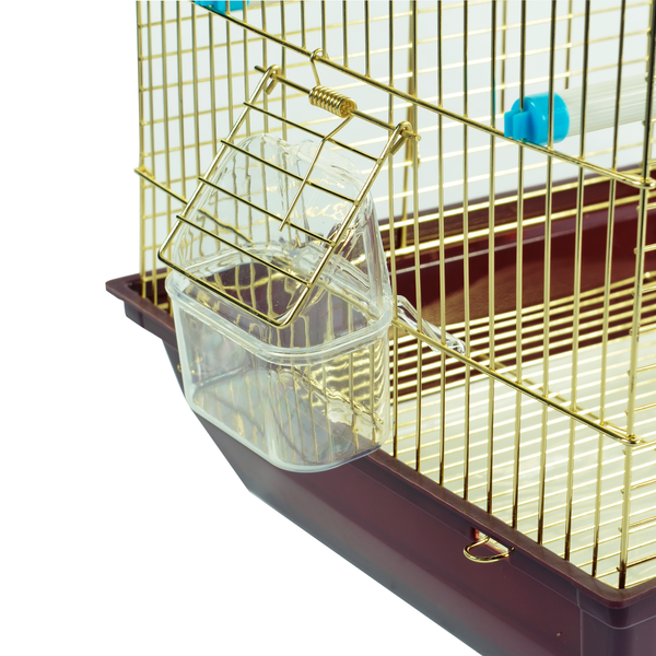 Klatka dla ptak&oacute;w Sunny Pets mosiądz 37x28x57 cm A3129GL