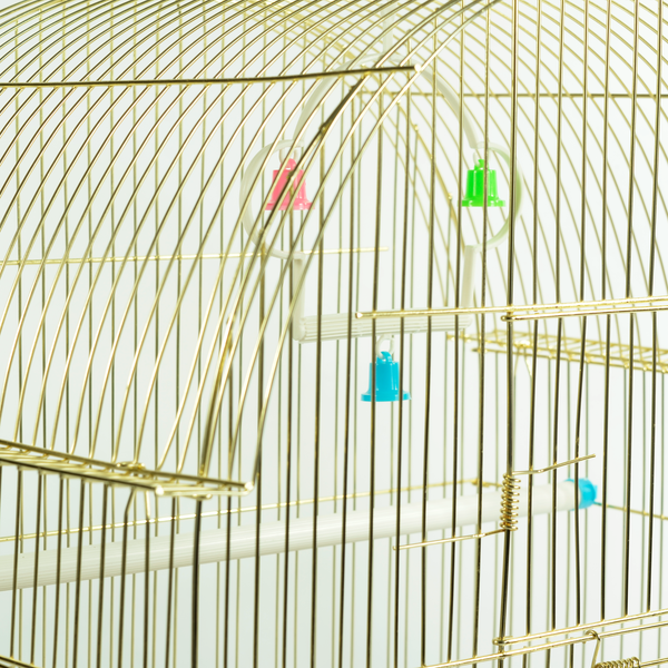 Klatka dla ptak&oacute;w Sunny Pets mosiądz 37x28x46 cm A3110-2GL
