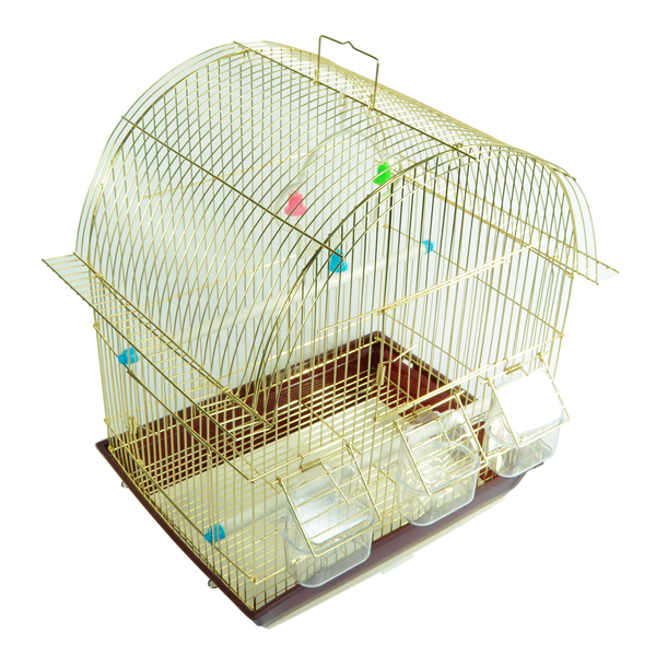 Klatka dla ptak&oacute;w Sunny Pets mosiądz 37x28x46 cm A3110-2GL